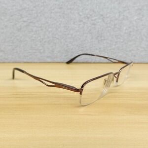 Ray-Ban Eyeglass Frames Womens RB 6163 2531 52-19-140 Bronze Brown Half Rim